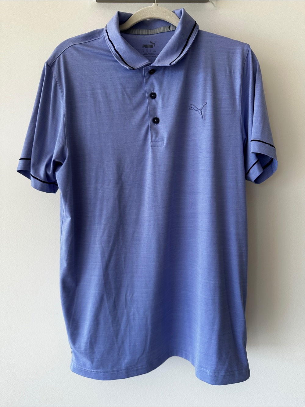 Puma Men’s Light Blue Golf Polo Shirt - Size M